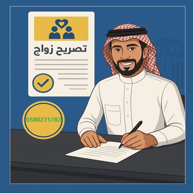 مكتب استخراج تصريح زواج - تواصل مع تصاريح السعودية‎0580275782 ‎‏ ‏